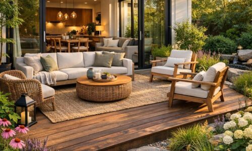 So kombinieren Sie Wohnen und Garten zu einer harmonischen Einheit